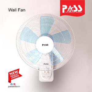 PASS Wall Fan – Powerful Airflow with Elegant White Finish